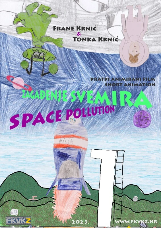 Space pollution poster