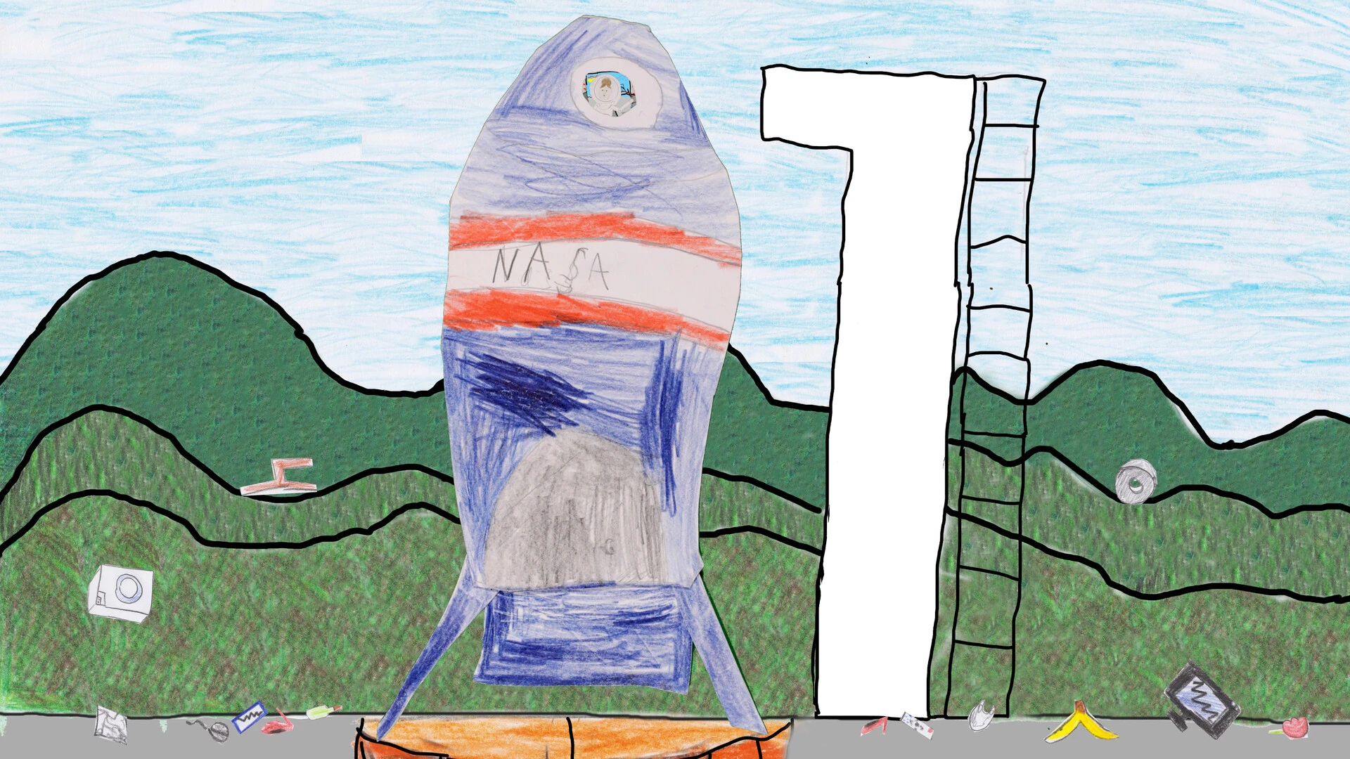 Space pollution still 5