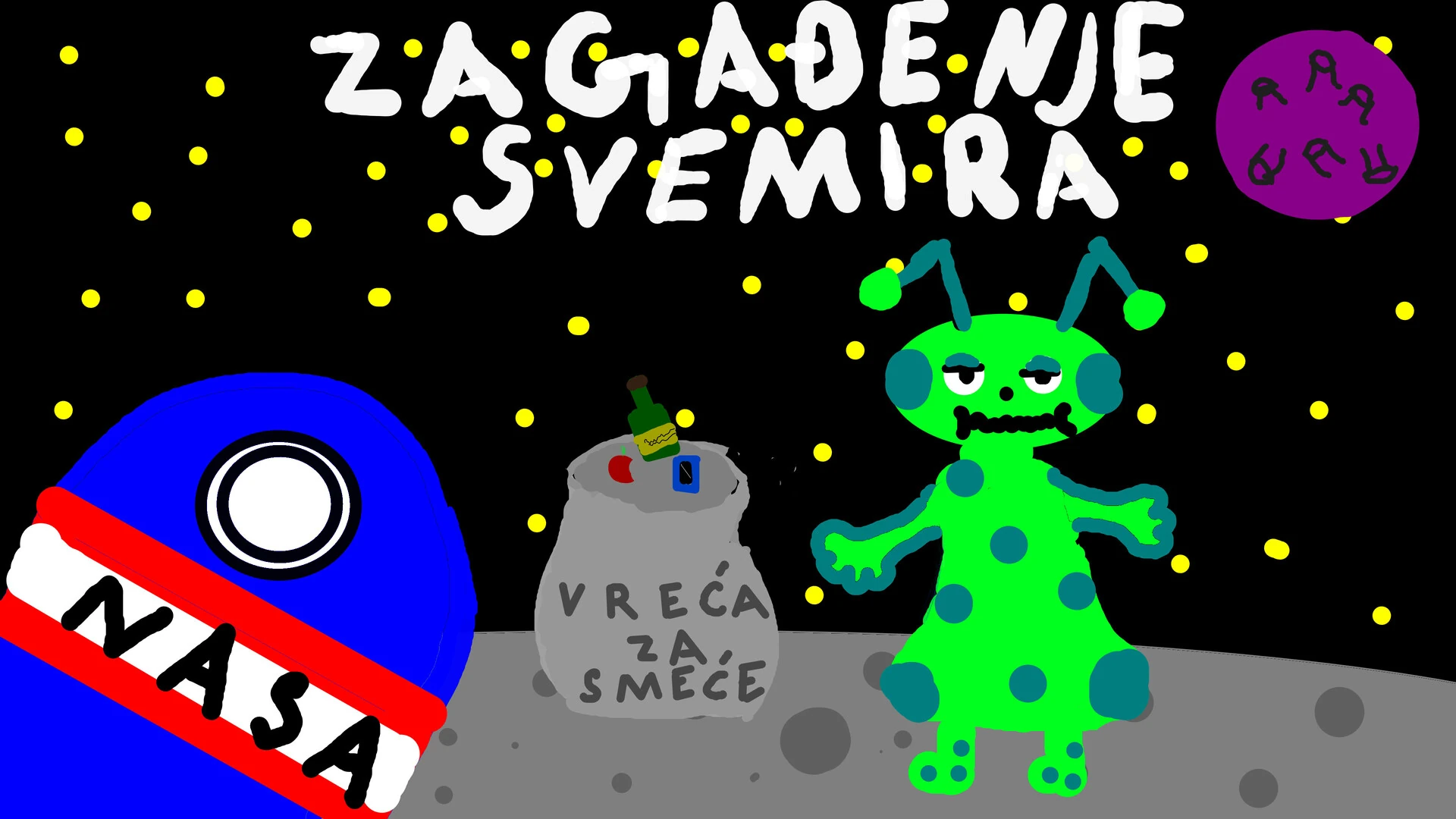 Space pollution still 8