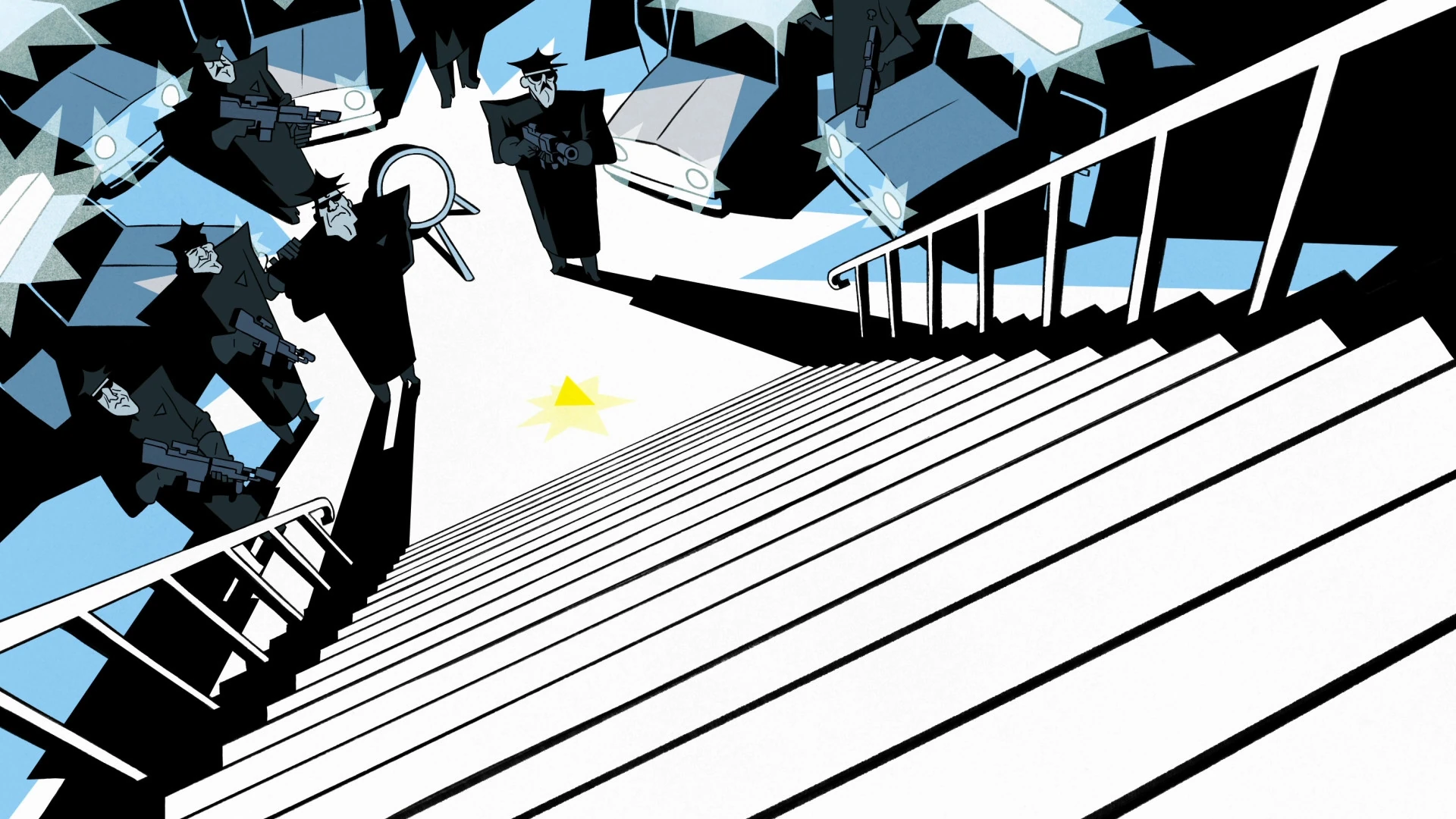 The yellow triangle still 3