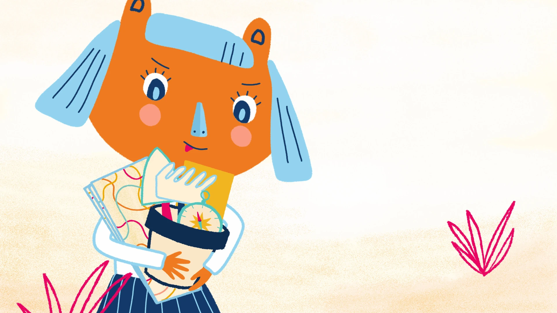 Rosie and Sapphire: The Pink Grass still 2