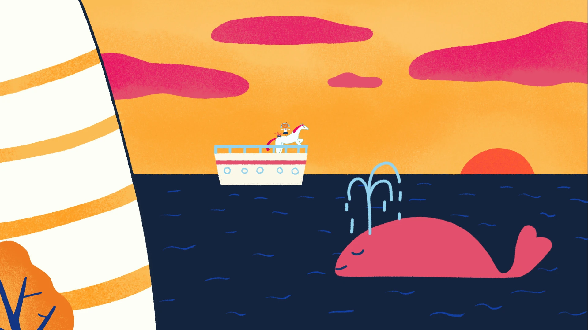 Rosie and Sapphire: The Pink Grass still 3