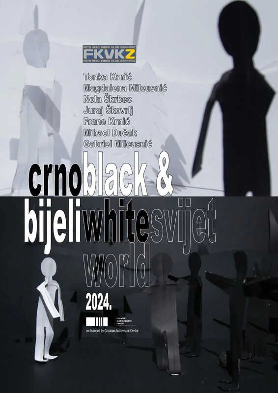Black & white world poster