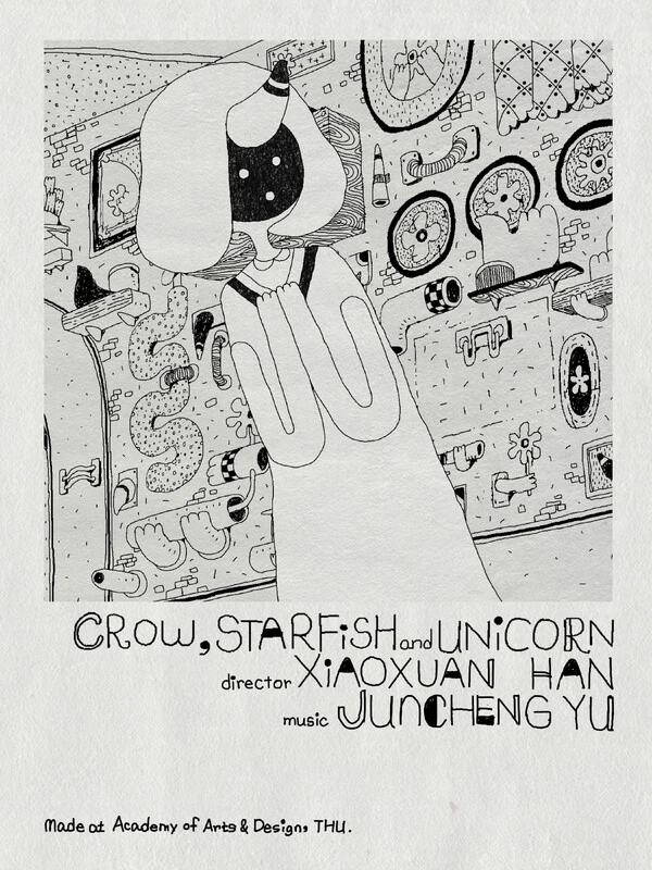Crow, Starfish and Unicorn poster