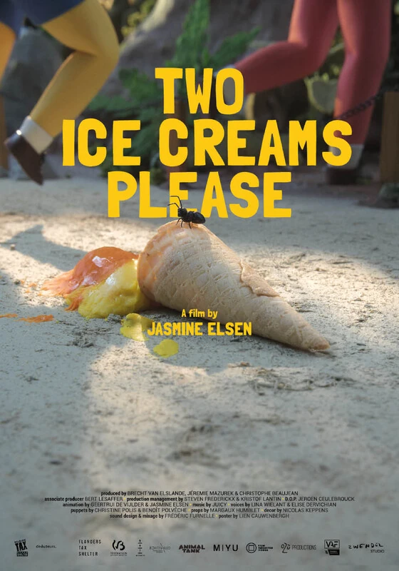 two ice creams please poster